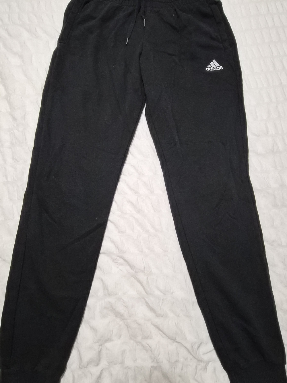 adidas Women's Black Joggers with White Logo